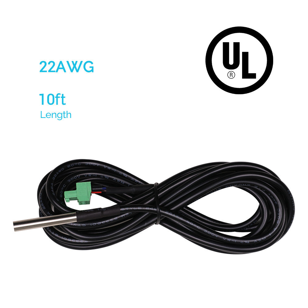 Renogy Battery Temperature Sensor RTSCC-G1 for MPPT & PWM Charge Controllers