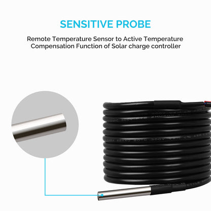 Renogy Battery Temperature Sensor RTSCC-G1 for MPPT & PWM Charge Controllers