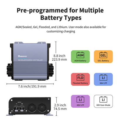 Rover Boost 10A MPPT Solar Charge Controller 36V/48V