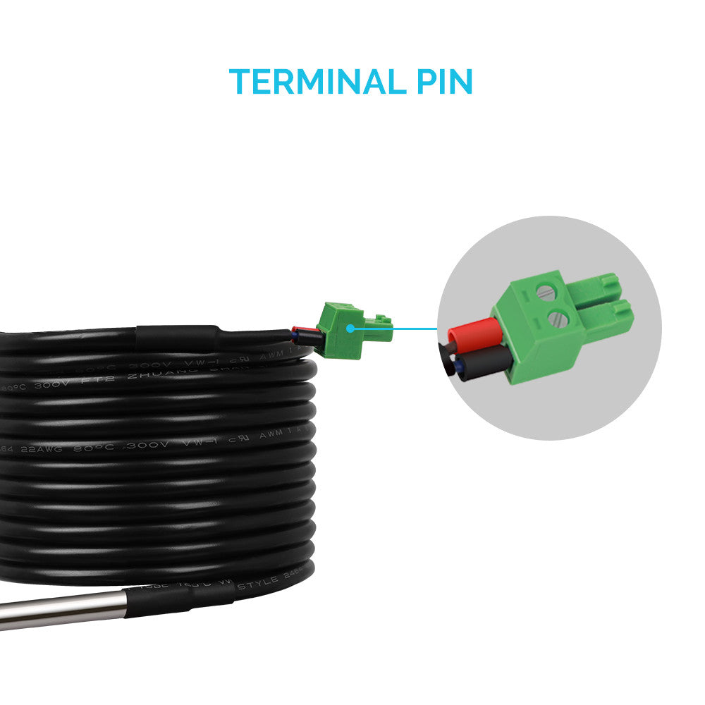 Renogy Battery Temperature Sensor RTSCC-G1 for MPPT & PWM Charge Controllers