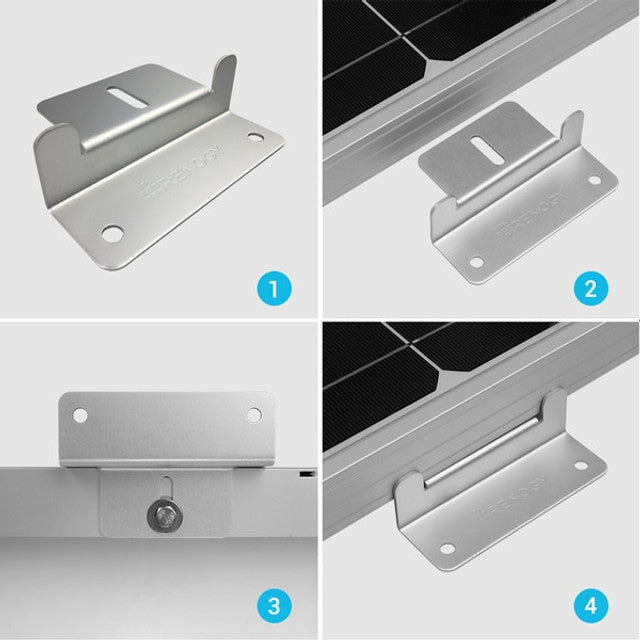4 Pack Solar Panel Mounting Z Bracket