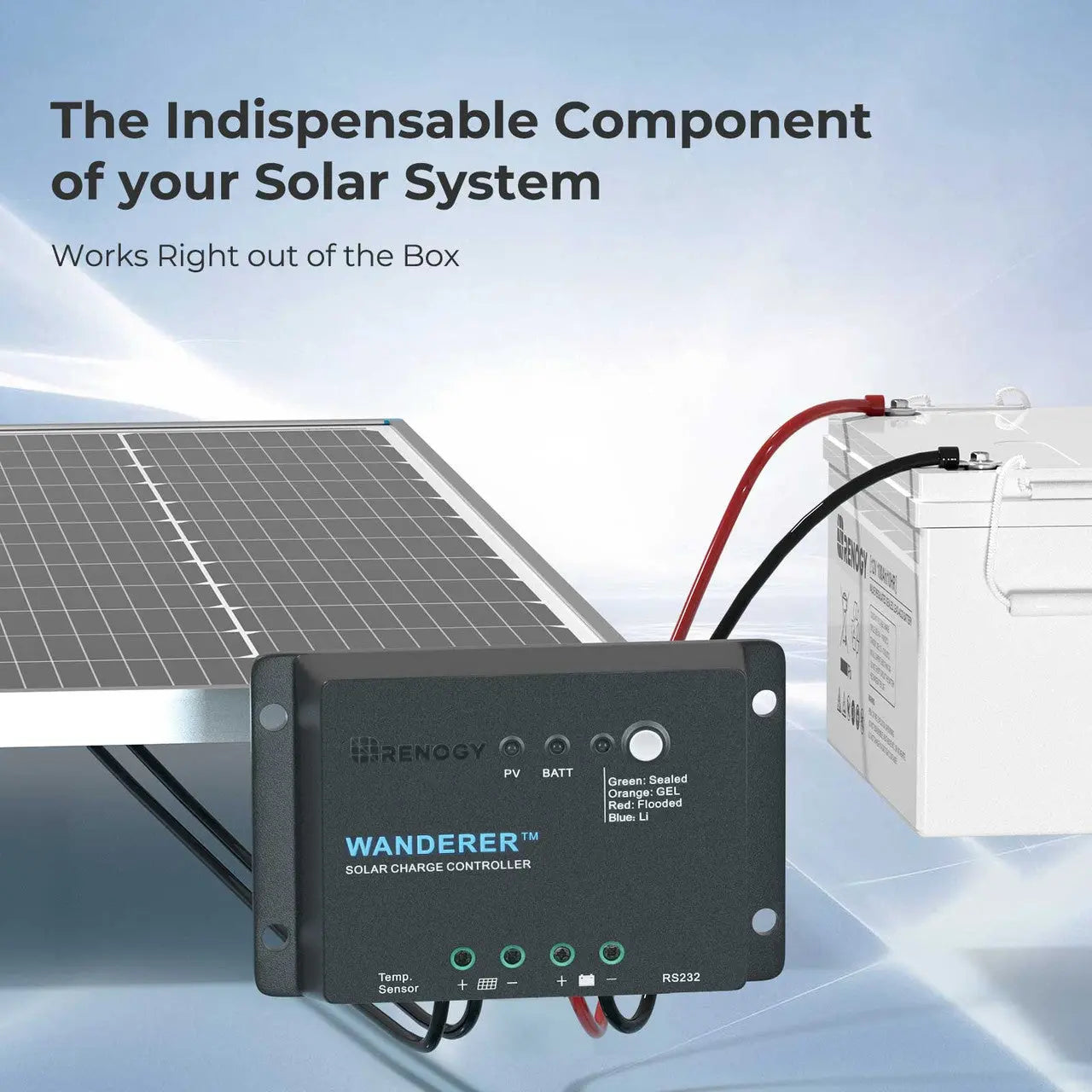 Contrôleur de Charge PWM Wanderer Li 30A 12V