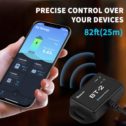 Renogy BT-2 Bluetooth Module for Wireless Solar System Monitoring & Control