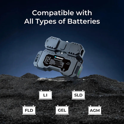 Renogy Battery Shunt 300 Smart Battery Monitor for SOC, Voltage & Current Tracking