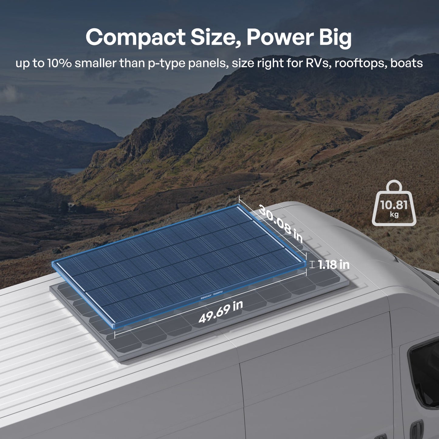 Renogy 195W ShadowFlux Anti-Shading N-Type Solar Panel