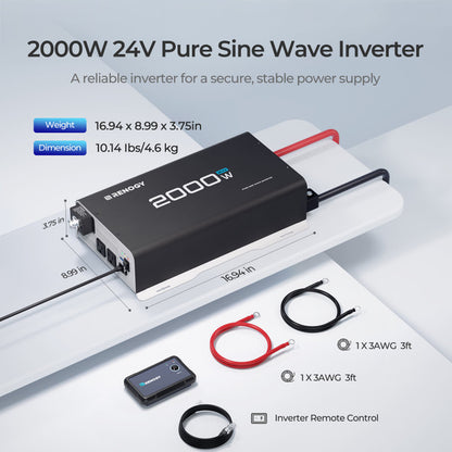 2000-Watt 24-Volt Pure Sine Wave Inverter