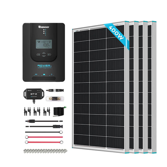 400 Watt 12 Volt Solar Premium Kit with 40Amp MPPT Solar Charge Controller