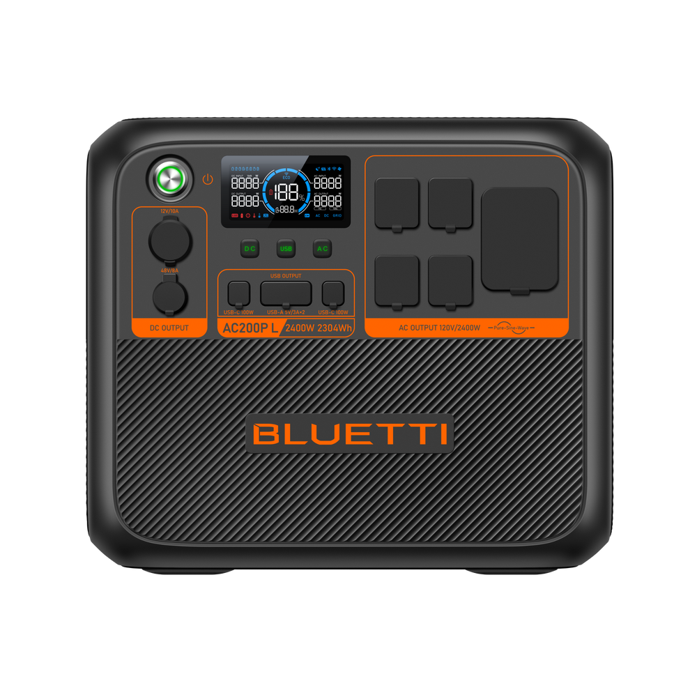 BLUETTI AC200PL Portable Power Station 2304Wh 2400W Expandable Solar Generator