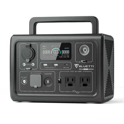 BLUETTI EB3A Portable Power Station 268.8Wh LiFePO4 with UPS & Bluetooth App Control