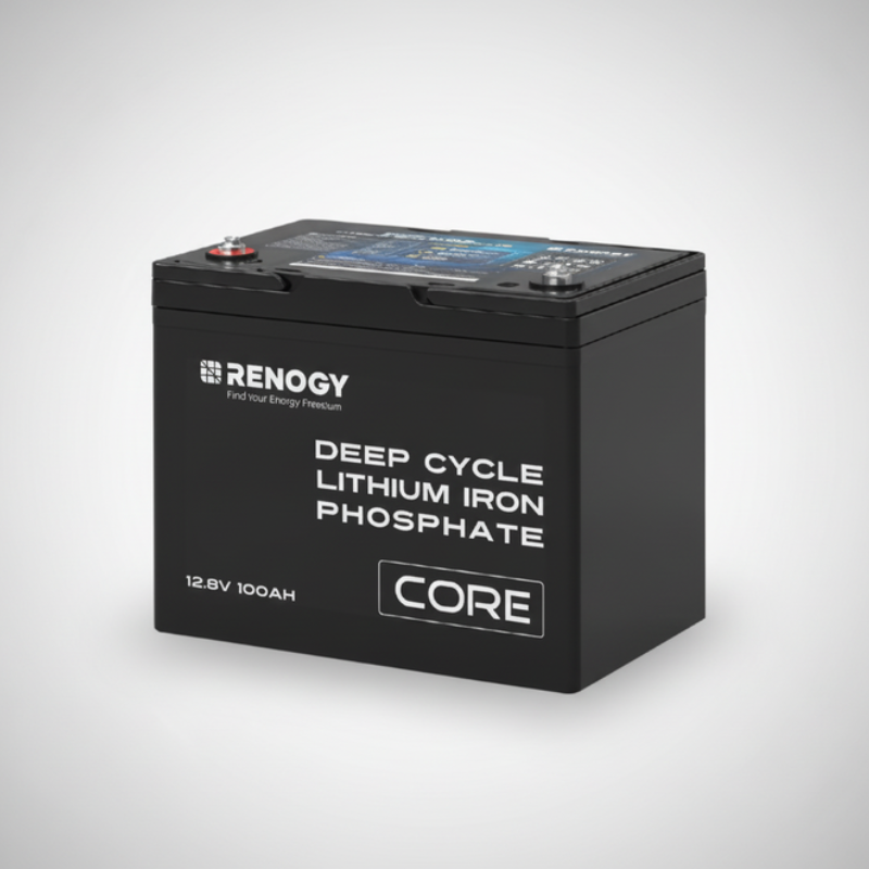 Mini Series 12V 100Ah LiFePO4 Battery, Rechargeable Deep Cycle Lithium Battery