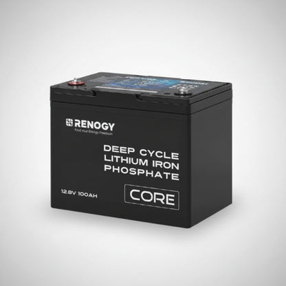 Mini Series 12V 100Ah LiFePO4 Battery, Rechargeable Deep Cycle Lithium Battery