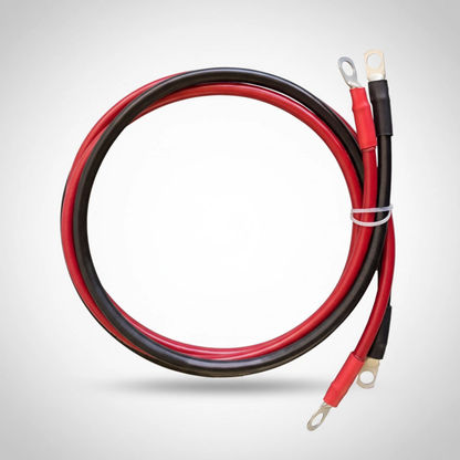 Câbles d'onduleur de batterie 1,5m 25mm²/4AWG pour cosses 3/8 IN