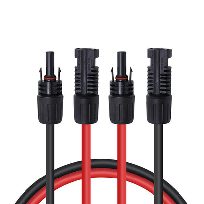 Renogy Solar Extension Cables with MC4 Connectors One Pair Red & Black