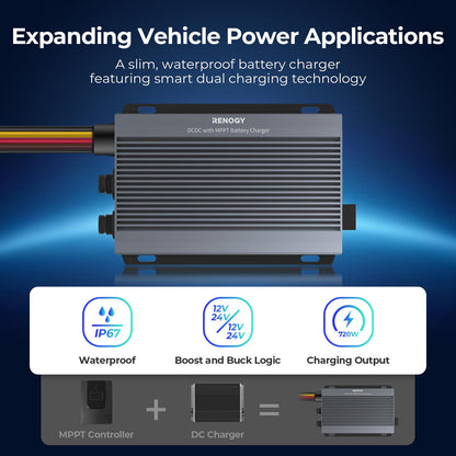 Chargeur de batterie MPPT DC-DC IP67 Renogy