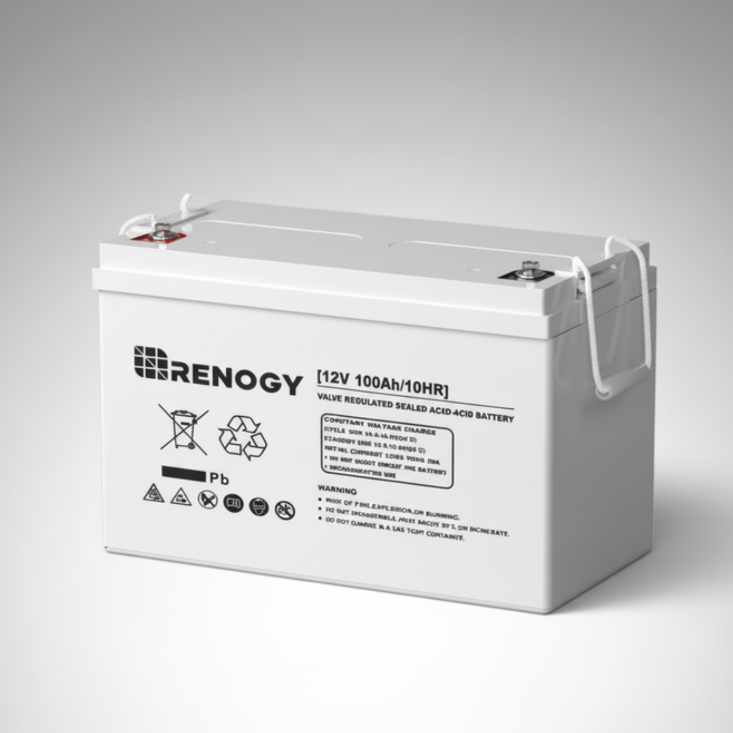 12V 100Ah AGM Rechargeable Battery, Long-Lasting Deep Cycle Power Solution
