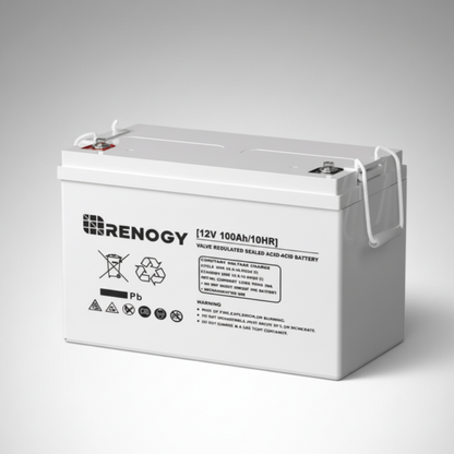 12V 100Ah AGM Rechargeable Battery, Long-Lasting Deep Cycle Power Solution