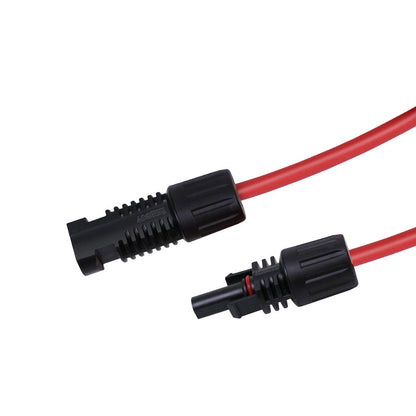 Renogy MC4 Solar Extension Cable Pair Red & Black 12AWG 30A 1000V DC