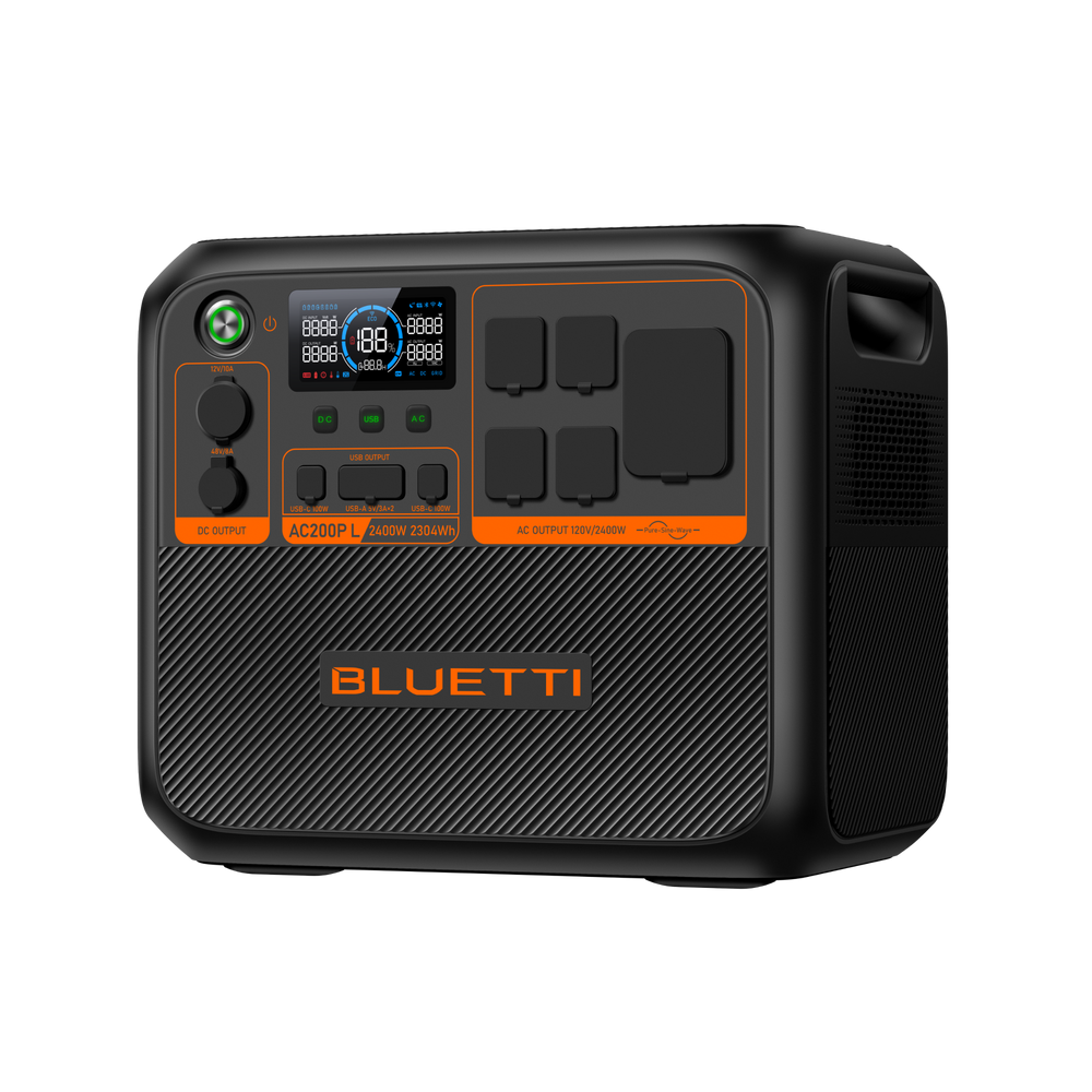 BLUETTI AC200PL Portable Power Station 2304Wh 2400W Expandable Solar Generator