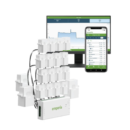 Emporia Vue 3 Whole-Home Energy Monitor Gen 3 3-Phase 16-Sensor Edition