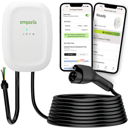 Emporia 48A Smart J1772 EV Charger – Level 2 Home Charging Station