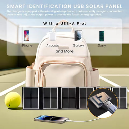 14W / 7W Portable Solar Panel Waterproof Solar Charger – Foldable Monocrystalline USB Charging Panel