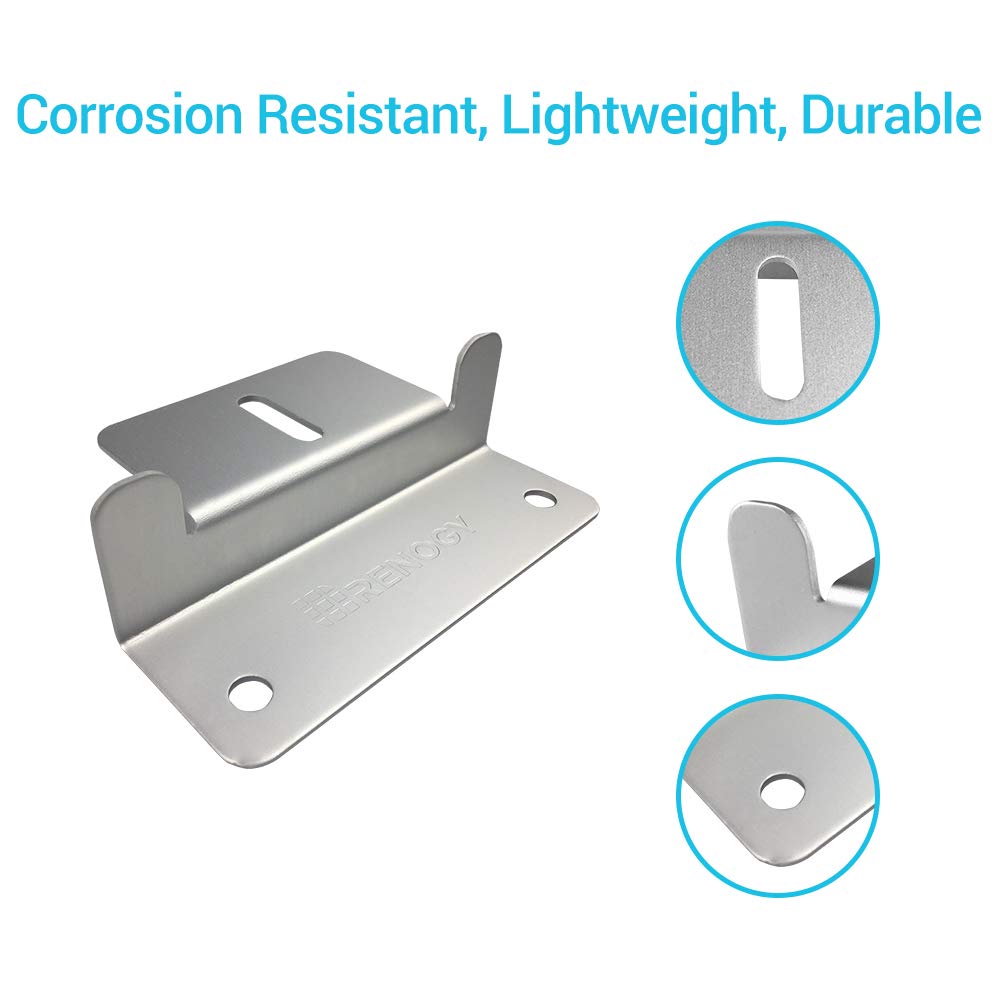 Renogy 2-Pack Solar Panel Mounting Z Bracket Kit for RV, Boat, Roof & Off-Grid Installations