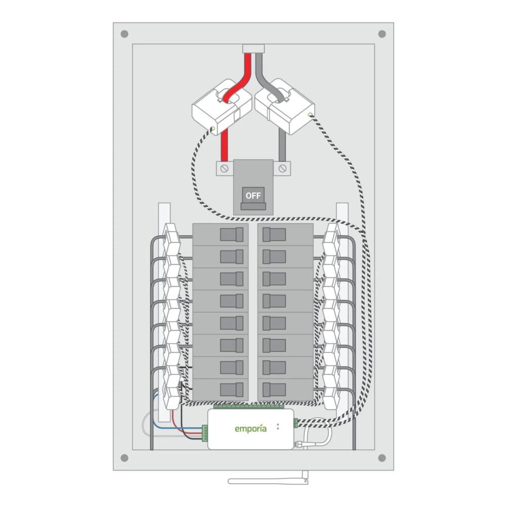 Emporia Vue 3 Whole-Home Energy Monitor Gen 3 3-Phase 16-Sensor Edition
