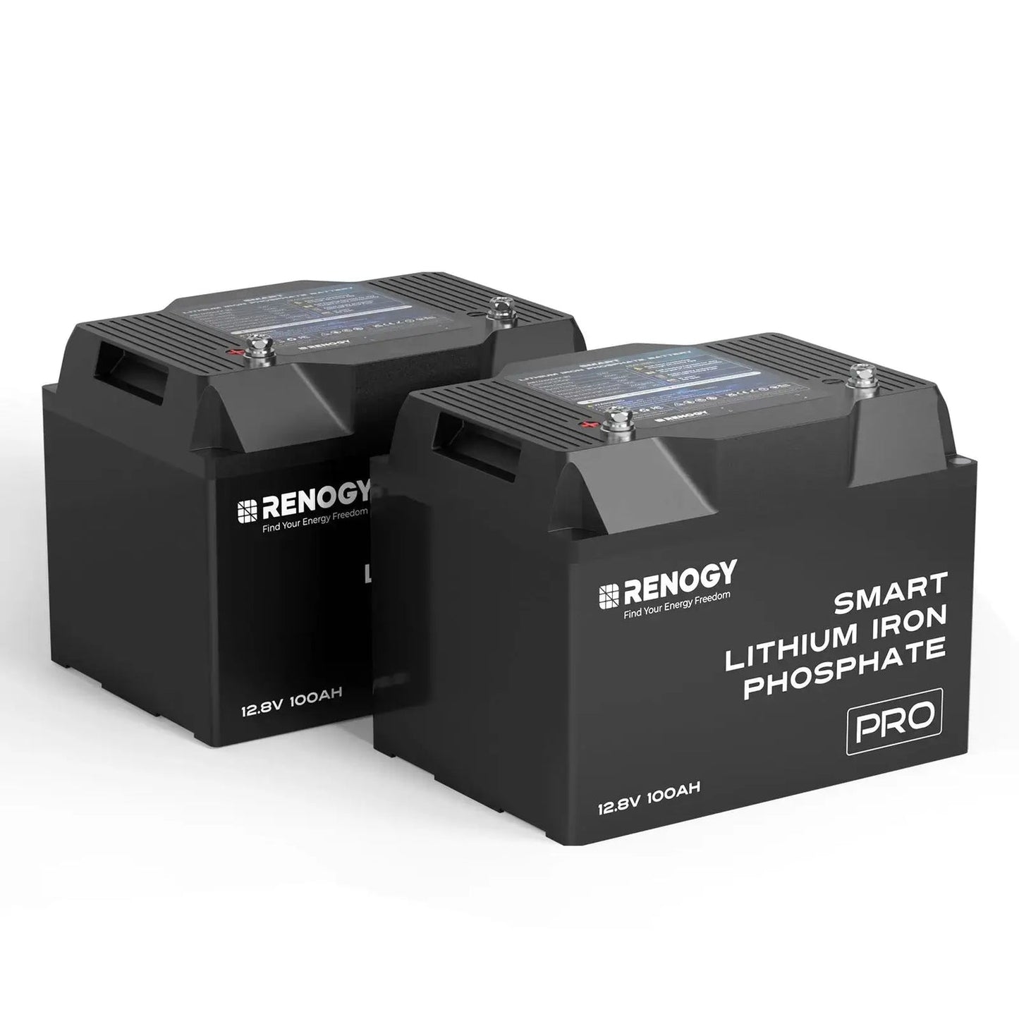 Pro 12V 100Ah Smart LiFePO4 Battery with Bluetooth & Self-Heating Technology