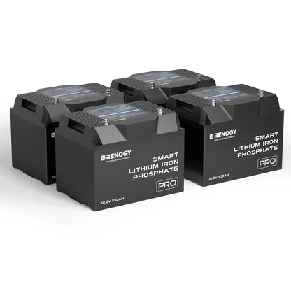 Pro 12V 100Ah Smart LiFePO4 Battery with Bluetooth & Self-Heating Technology