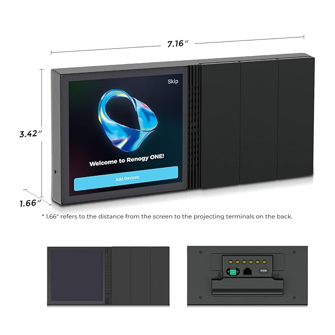Renogy ONE M1 All-in-One Smart Panel for Off-Grid Energy Monitoring & Smart Home Control
