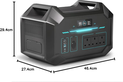 1000Wh Portable Power Station with LiFePO4 Battery, 1-Hour Fast Recharge & App Monitoring