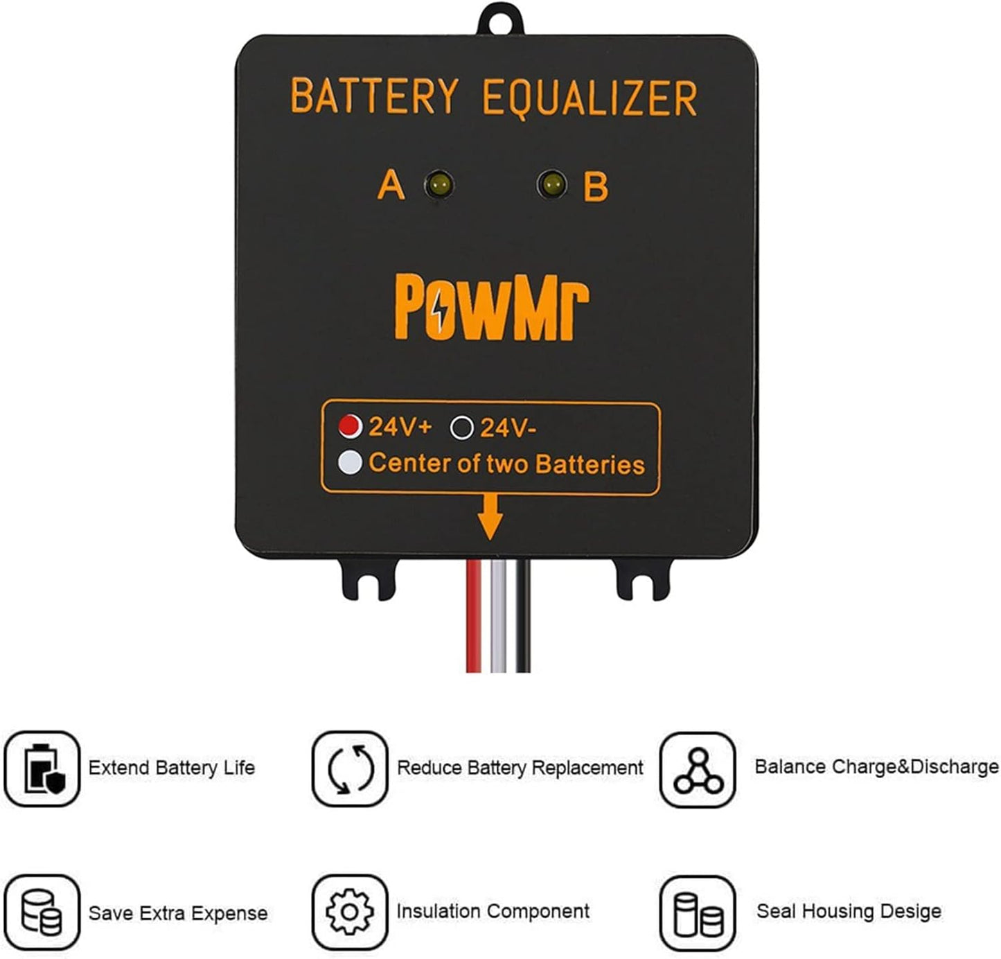PowerGuard SmartSolar Battery Balancer Voltage Equalizer for LiFePO4 & Lead-Acid Systems