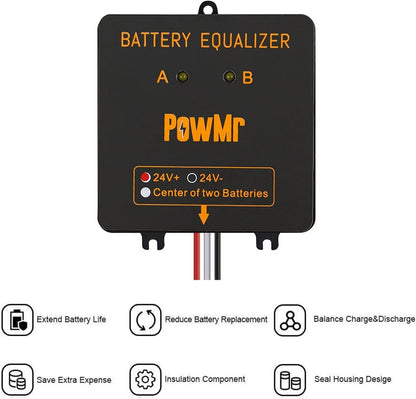 PowerGuard SmartSolar Battery Balancer Voltage Equalizer for LiFePO4 & Lead-Acid Systems