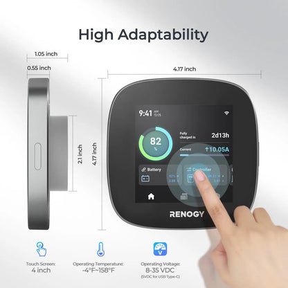 Renogy ONE Core All-in-One Smart Panel for Energy Monitoring, RV Leveling & Smart Home Control