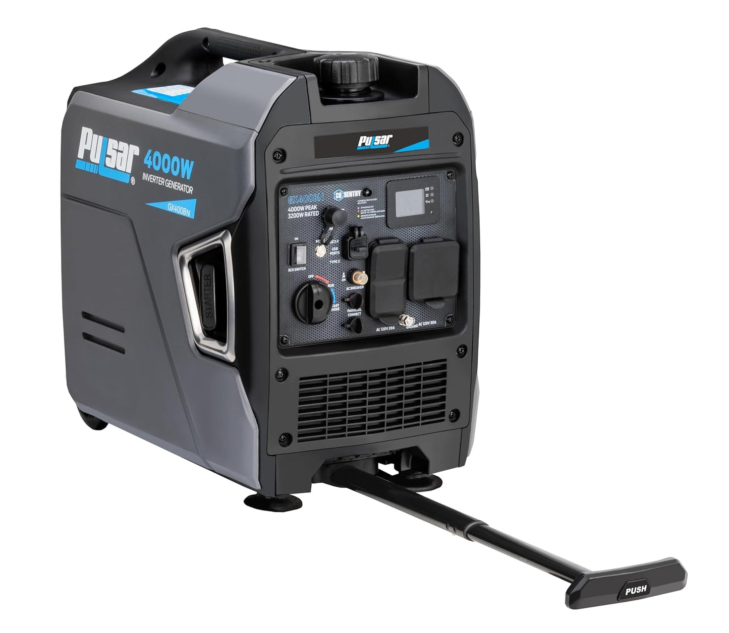 GX400BN 4000W Dual Fuel Inverter Generator with CO Alert, RV Ready & Parallel Capability