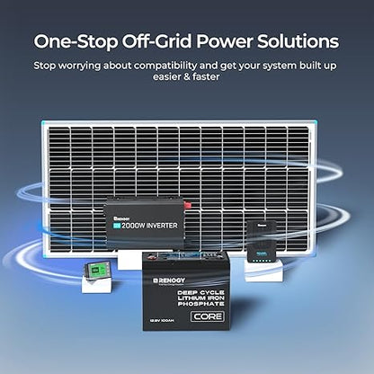 Core 12V 100Ah Deep Cycle LiFePO4 Lithium Battery for RV, Solar, Marine & Off-Grid Power