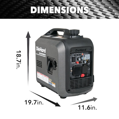 DieHard 2800W Dual Fuel Inverter Generator with CO Alert – Portable Power & Extended Runtime