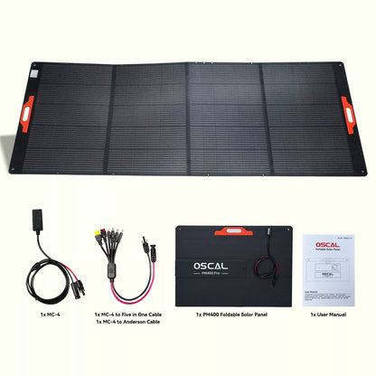 OSCAL PM400 Pro 400W Foldable Solar Panel for PowerMax 6000, 3600 & 2400