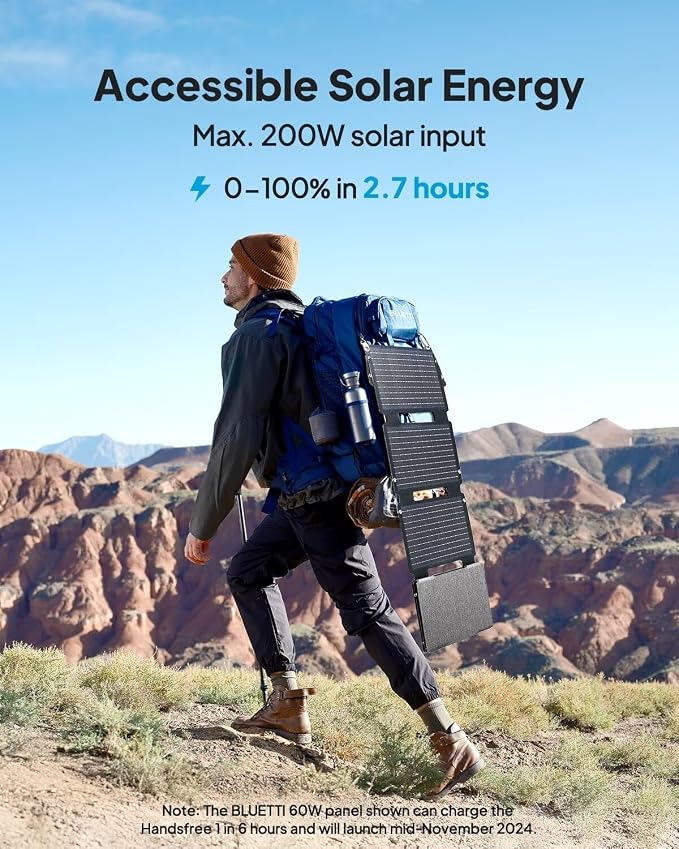 BLUETTI BluePack2 42L Power Storage Backpack for Handsfree Portable Power Station