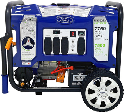Ford 7750W Dual Fuel Inverter Generator with Electric Start – 120V/240V Portable Power Generator