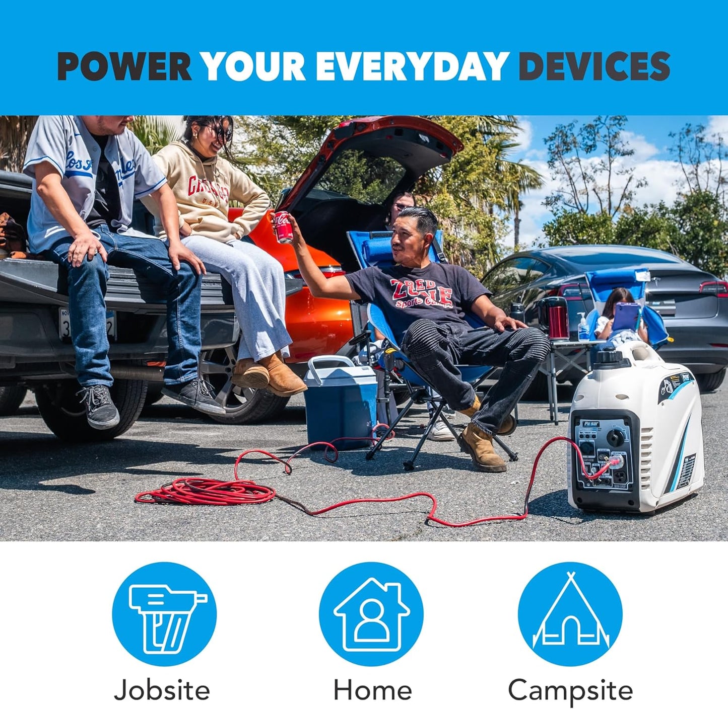 Pulsar PG2300IS 2300W Portable Quiet Inverter Generator with USB Port & Parallel Capability