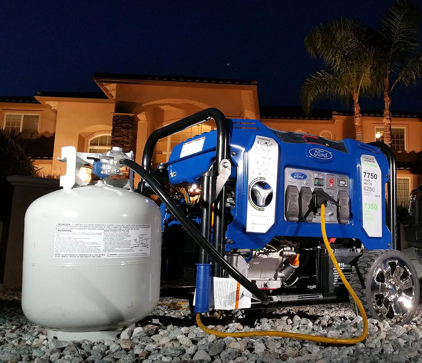Ford 7750W Dual Fuel Inverter Generator with Electric Start – 120V/240V Portable Power Generator
