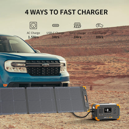 Pecron E300LFP Portable Power Station 600W 288Wh LiFePO4 Battery Solar Generator Power Bank Fast Charging for Home , RV, Camping -  SolarFlares Generators