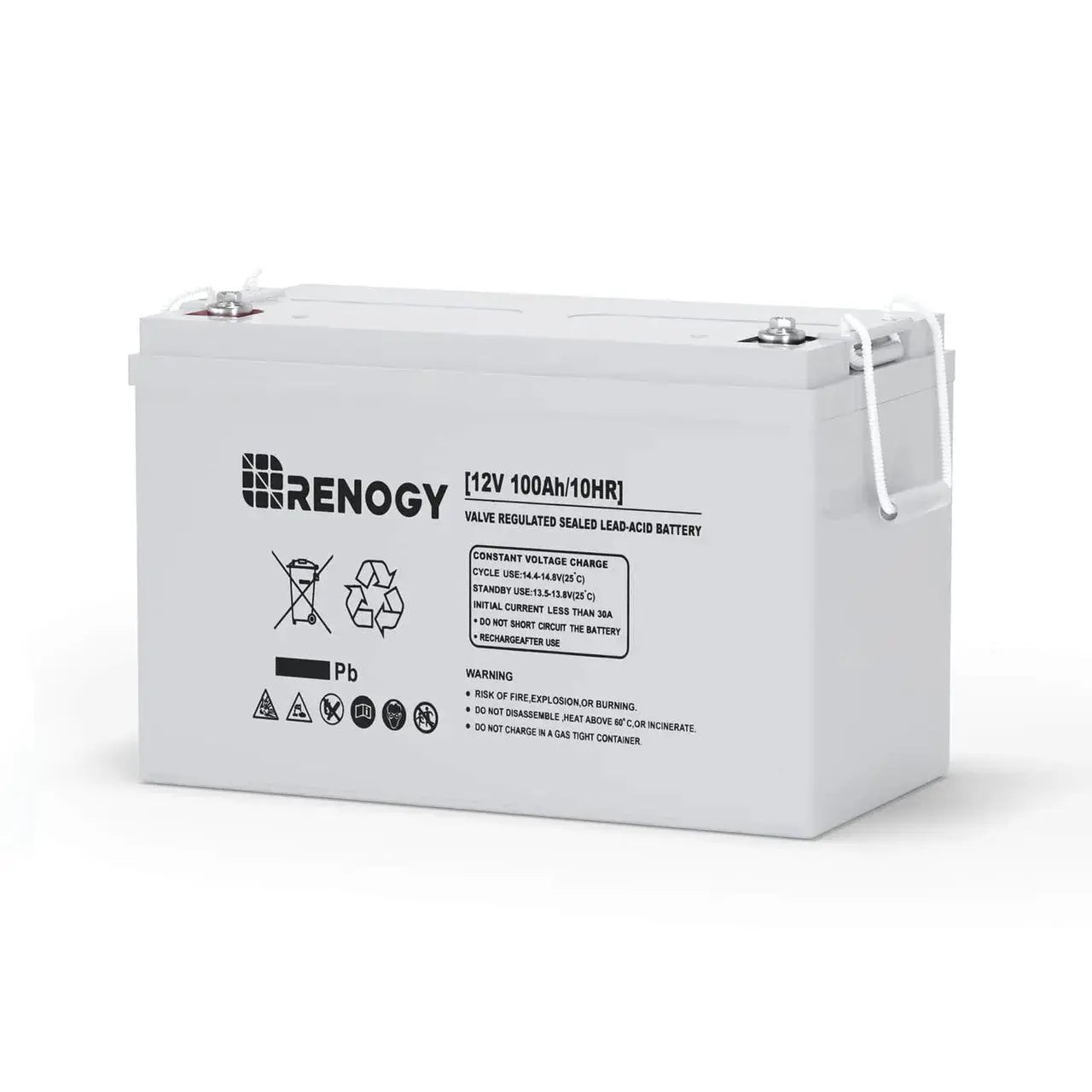 12V 100Ah AGM Rechargeable Battery, Long-Lasting Deep Cycle Power Solution