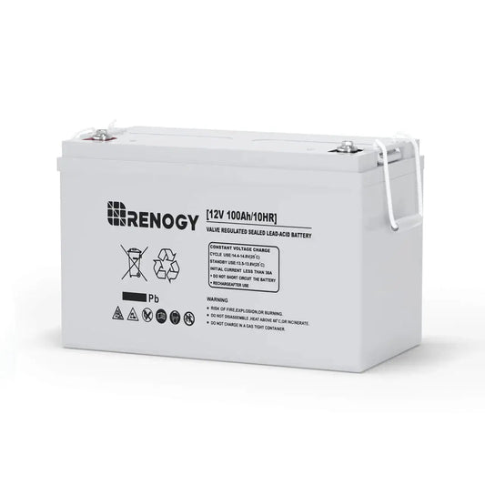 12V 100Ah AGM Rechargeable Battery, Long-Lasting Deep Cycle Power Solution