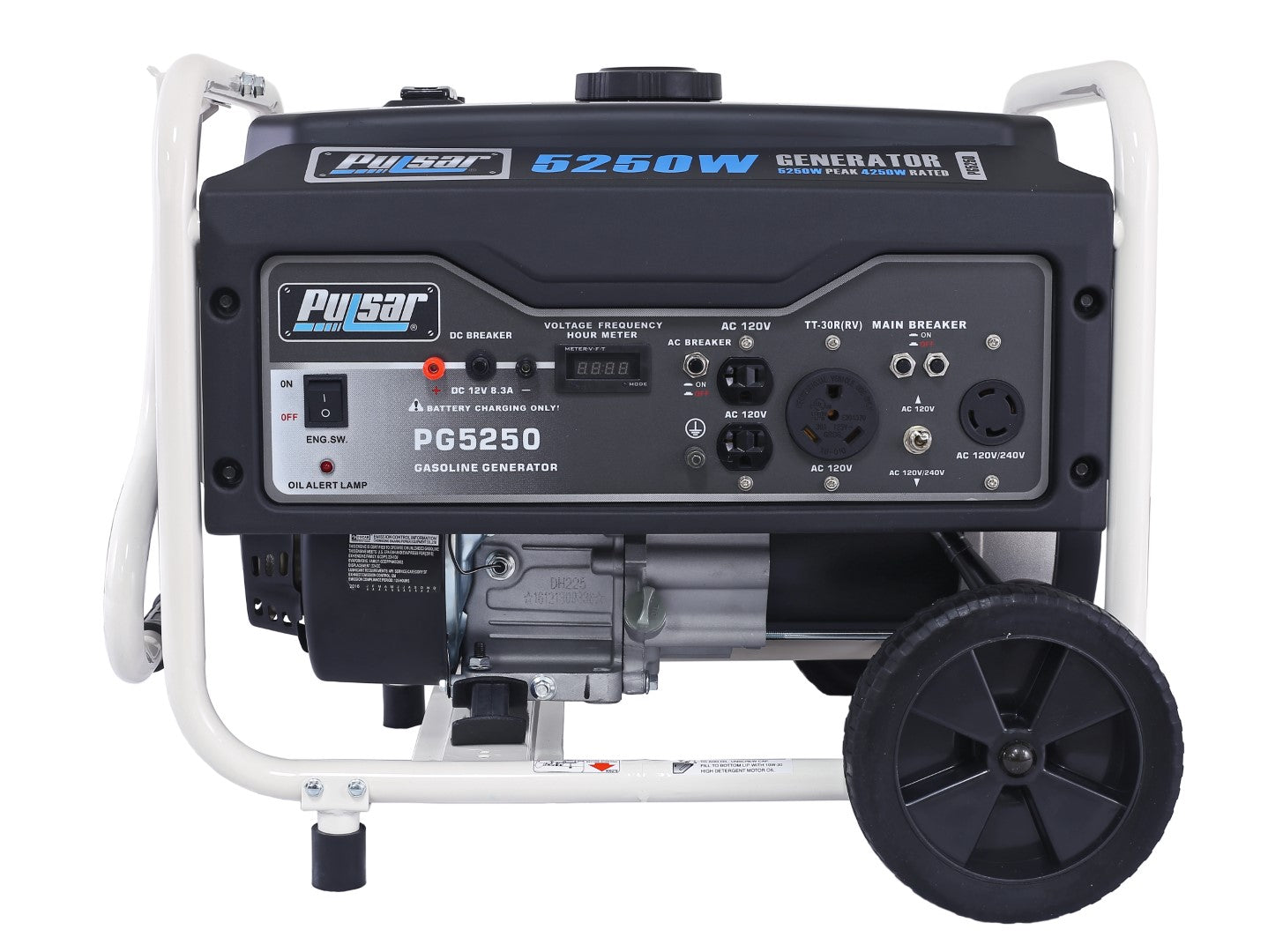 Pulsar PG5250 5250 Peak Watt Gas-Powered Portable Generator, 4250 Running Watts