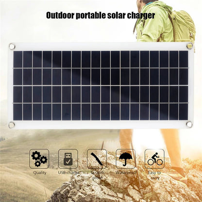 10W-15W portable dual USB solar panel with alligator clips and car charger