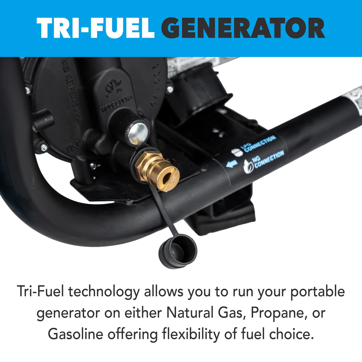 15,000 Watt Tri-Fuel Portable Generator with CO Sentry