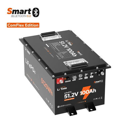 LiTime 48V 100Ah Golf Cart Bluetooth Lithium Battery