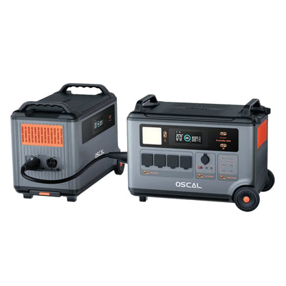 OSCAL PowerMax 3600SE Expandable Portable Power Station 3600Wh LiFePO4 Solar Generator